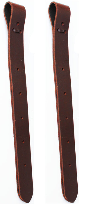 Horse 18" Western Saddle Off Billet Latigo Leather Cinch Tie Strap (2 PCS) 40413