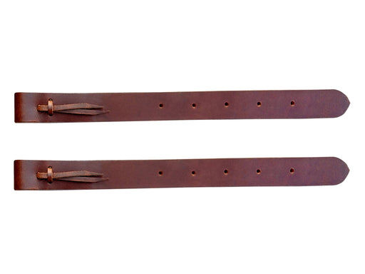 Horse 18" Western Saddle Off Billet Latigo Leather Cinch Tie Strap (2 PCS) 40413