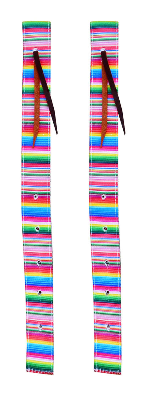 Horse 18" L x 1-3/4" W Set of 2 Heavy-Duty Tie-Dye Nylon Webbed Billet 404JBillets