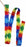 Horse 6' L x 1-3/4" W Heavy-Duty Tie-Dye Nylon Webbed Tie Strap Saddle Tack 404JTieStrap