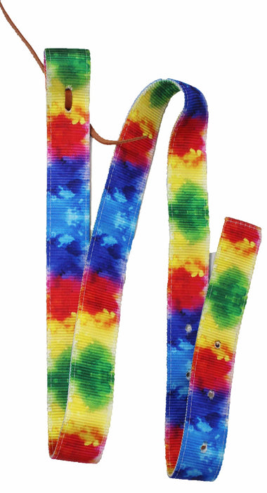Horse 6' L x 1-3/4" W Heavy-Duty Tie-Dye Nylon Webbed Tie Strap Saddle Tack 404JTieStrap