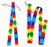 Challenger Turquoise Nylon Billet & Tie Strap Set Western Saddle Rigging with Leather Tie Ends 404JSet