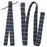 Challenger Turquoise Nylon Billet & Tie Strap Set Western Saddle Rigging with Leather Tie Ends 404JSet
