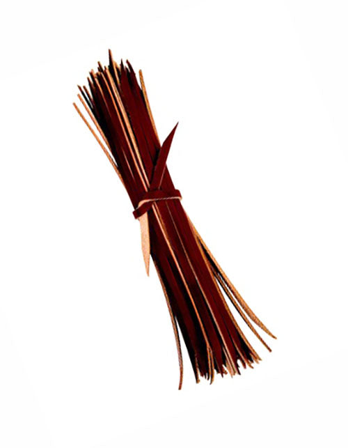 Horse 1' L x 1/4" W Pack of (12) Latigo Leather Saddle Strings 404RT15