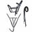 Horse PVC Endurance RACING  3-PCS Set Halter Bridle Breast Collar Reins 40MIB01