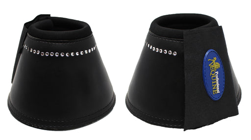Horse Medium Professional Med Equine Over-Reach Sports Bell Boots Crystals 4106