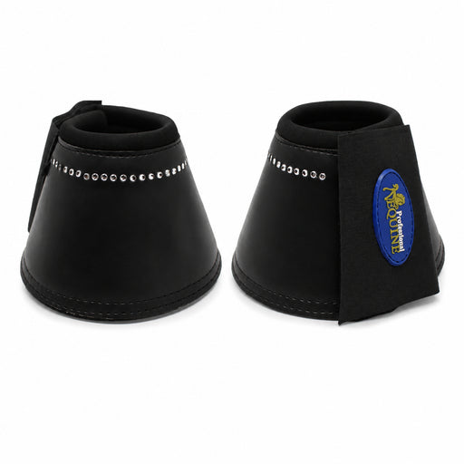 Horse Medium Professional Med Equine Over-Reach Sports Bell Boots Crystals 4106