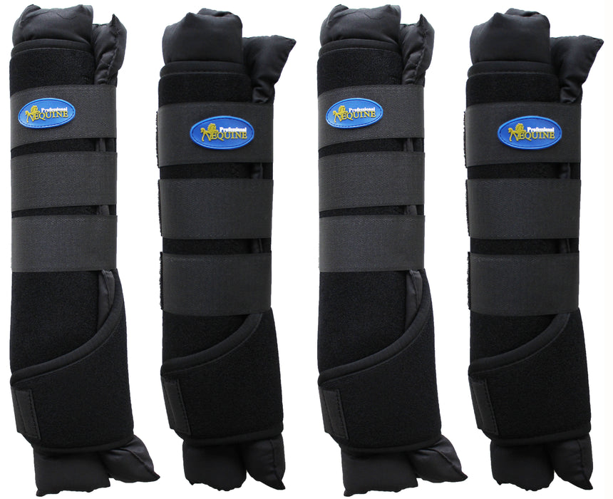 Medium Horse Stable Shipping Boots Wraps Front Rear 4 Pack Leg Hoof Care 41Shipping