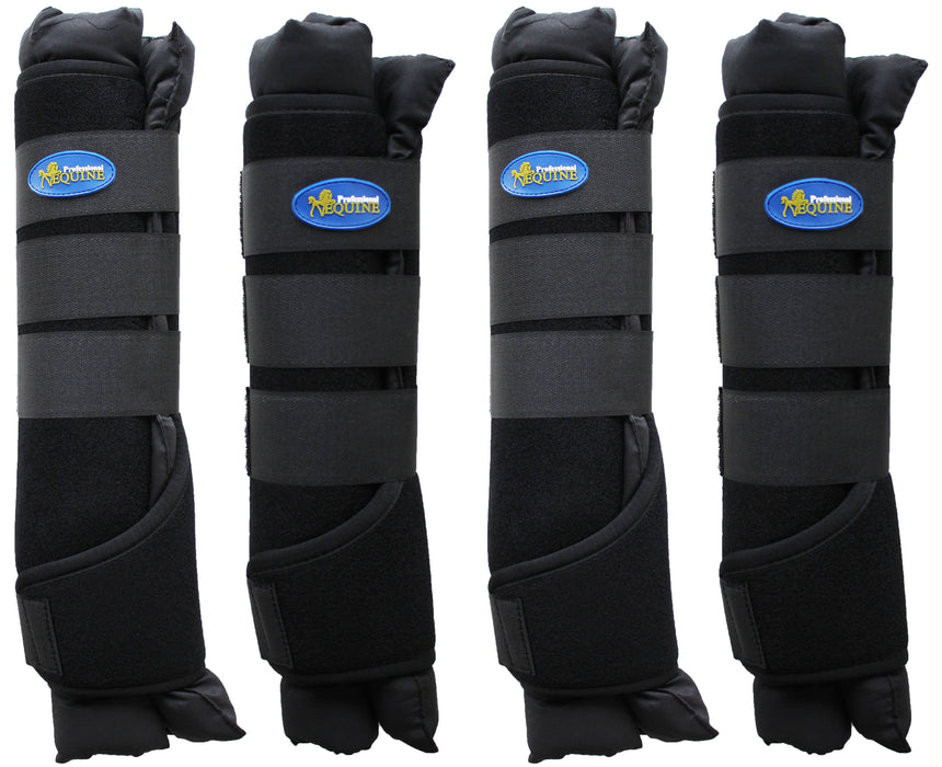 Medium Horse Stable Shipping Boots Wraps Front Rear 4 Pack Leg Hoof Care 41Shipping
