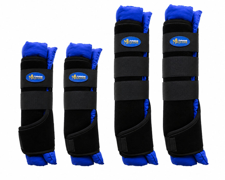 Medium Horse Stable Shipping Boots Wraps Front Rear 4 Pack Leg Hoof Care 41Shipping