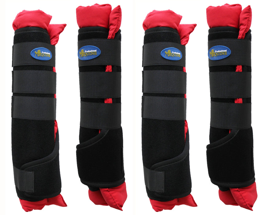 Medium Horse Stable Shipping Boots Wraps Front Rear 4 Pack Leg Hoof Care 41Shipping