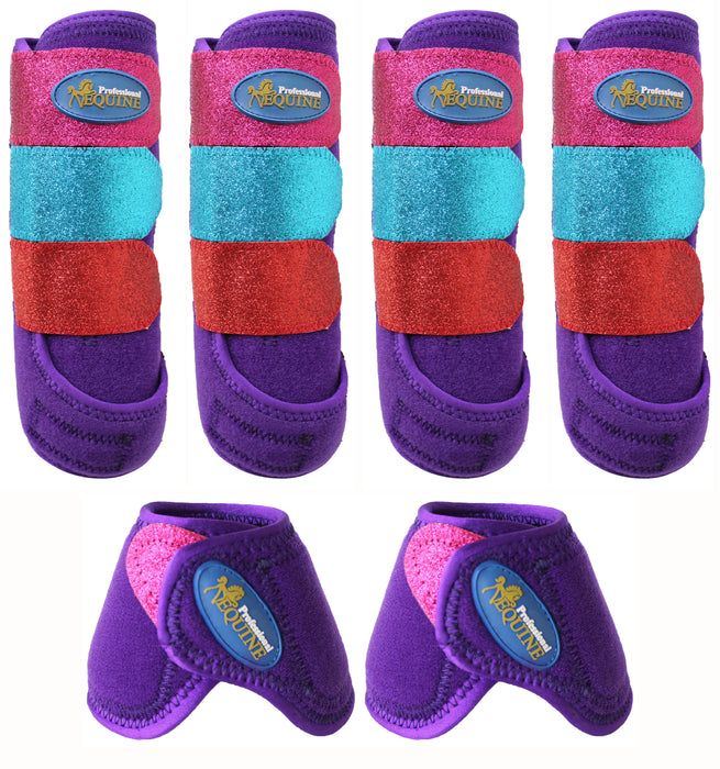 Horse  Professional Equine Sports Medicine Splint NoTurn Boots Bell 4136D