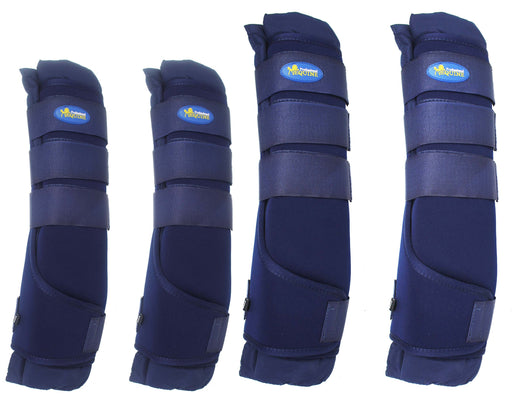 Large Horse Sports Medicine Front Leg Splint Boots Navy 4185NV-L