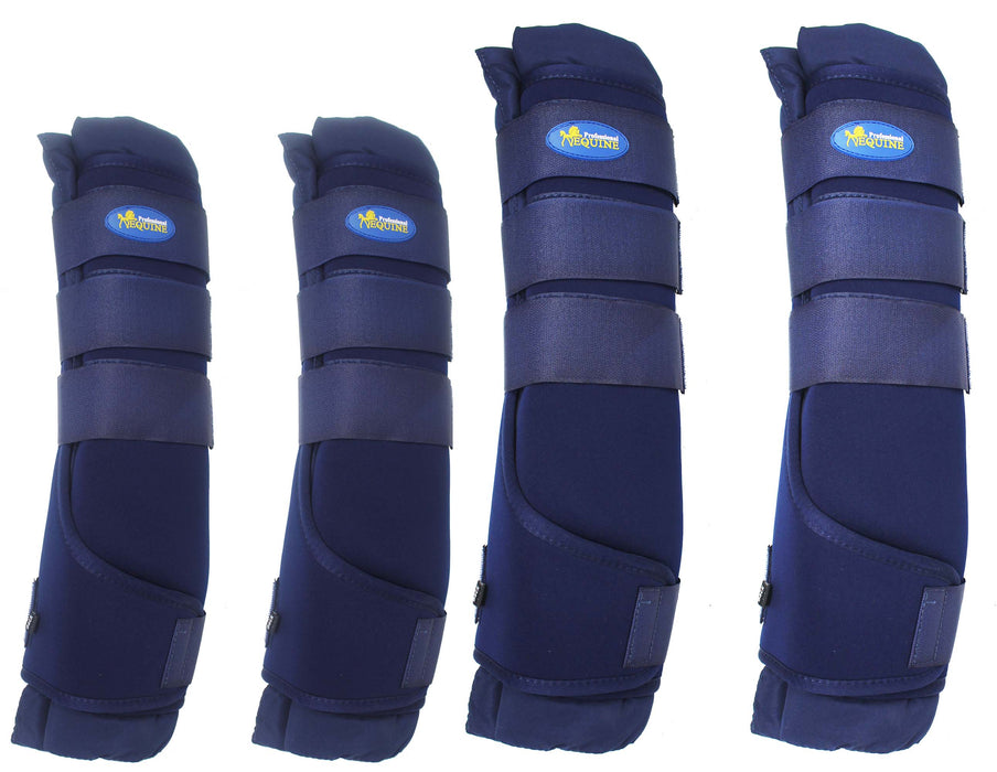 Large Horse Sports Medicine Front Leg Splint Boots Navy 4185NV-L