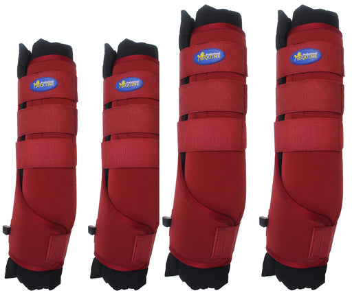 Horse Sports Medicine Front Leg Splint Boots Fuchsia 4186MR