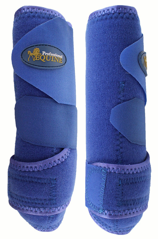 Professional Equine Medium Sports Medicine FRONT Splint Boots Blue 41BLA