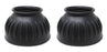 Horse Training Ribbed Rubber Hoof Impact Pull On Overreach Protection Bell Boots 41HI02