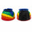 Horse Training Ribbed Rubber Hoof Impact Pull On Overreach Protection Bell Boots 41HI02