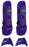 Horse Professional Equine Sports Medicine Splint Bell Boots Purple 41PRB