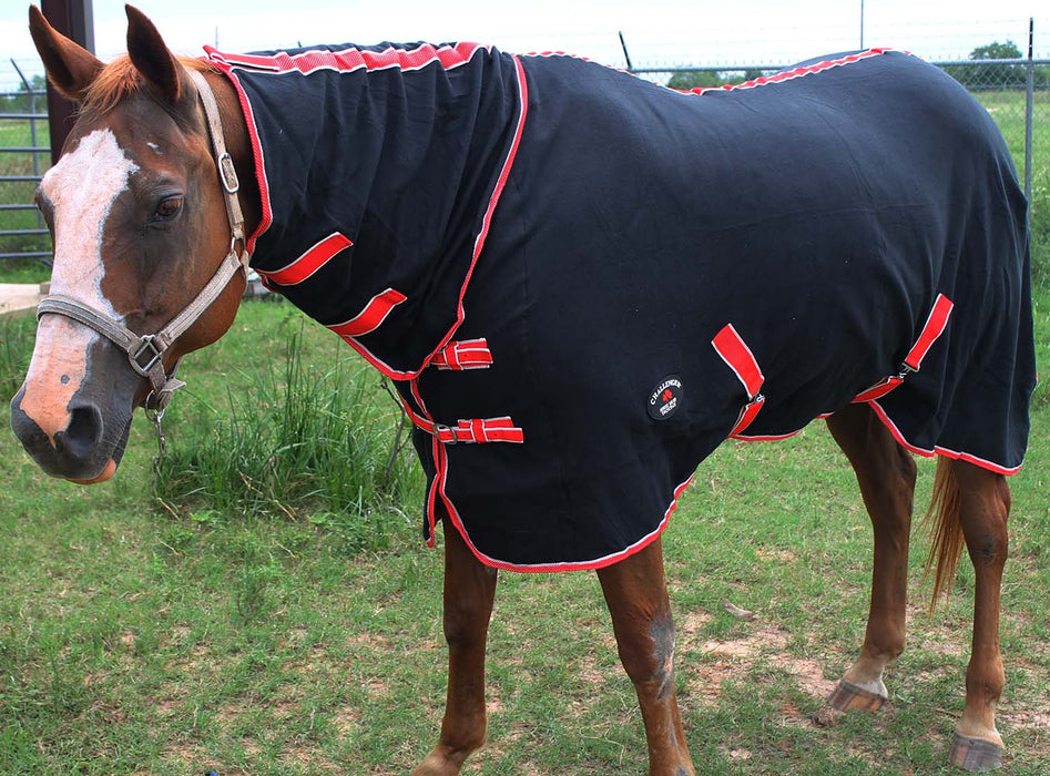 Horse Sheet Polar FLEECE COOLER Exercise Blanket Neck Wicks Moisture  4385N