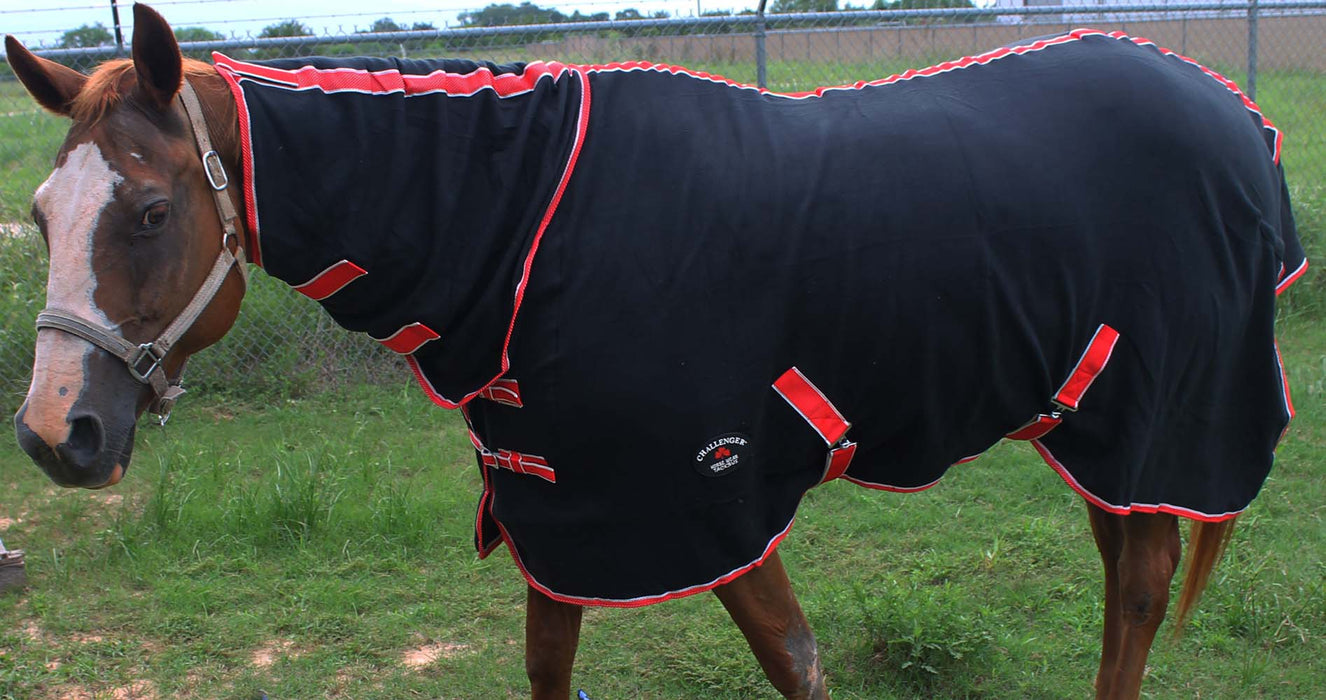 Horse Sheet Polar FLEECE COOLER Exercise Blanket Neck Wicks Moisture  4385N