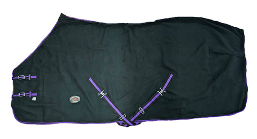 74"  Horse Purple Soft Fleece Cooler Moisture Wick Exercise Show Blanket 4396