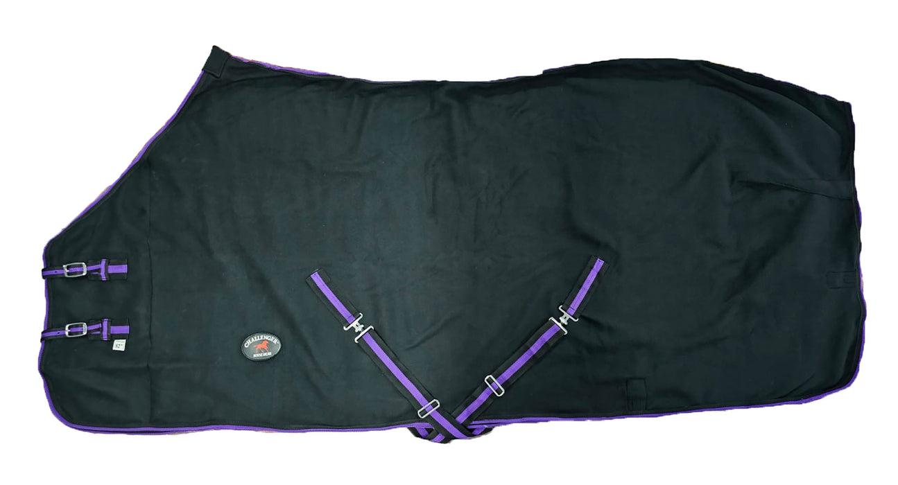 72"  Horse Purple Soft Fleece Cooler Moisture Wick Exercise Show Blanket 4396