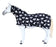 Horse Polar Fleece Cooler with Combo Neck Moisture-Wicking Exercise Blanket, Breathable Lightweight Cooling Sheet Animal Print