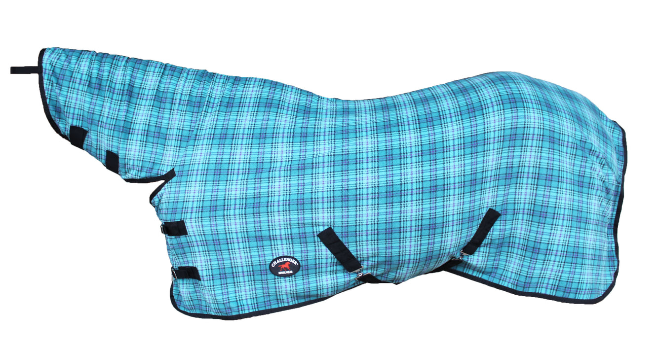 Horse Polar Fleece Cooler with Combo Neck Moisture-Wicking Exercise Blanket, Breathable Lightweight Cooling Sheet Animal Print