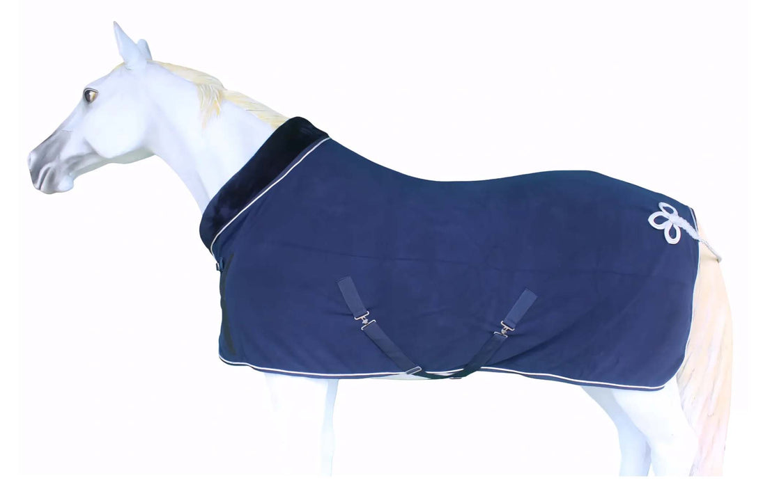 Horse Soft Fleece Cooler Contoured Exercise Blanket Liner Sheet Wicks 43MI