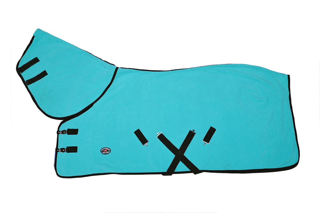 Horse Soft Fleece Cooler Contoured Exercise Blanket Liner Sheet Wicks 43MI