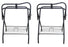 Horse English Western Freestanding Folding Metal Saddle Rack Stands Tack Black 4601