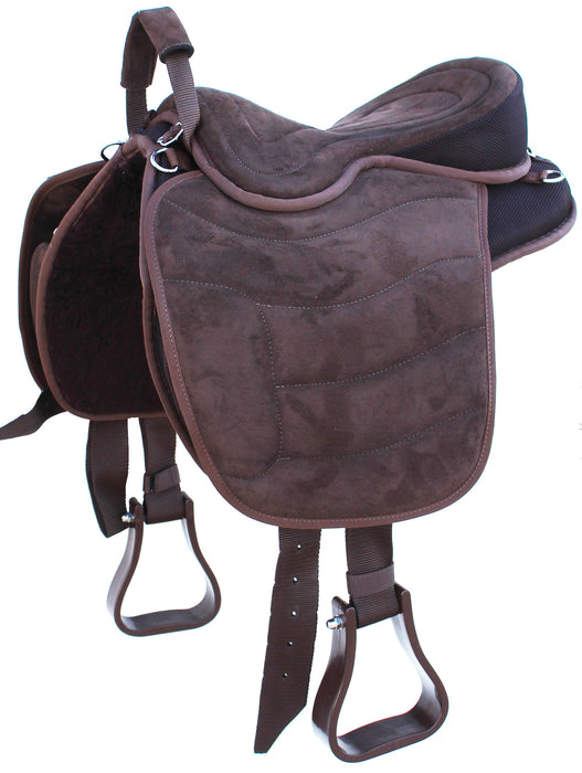 Soft Australian English Western Bareback Treeless Horse Saddle Pleasure Trail Riding  49101