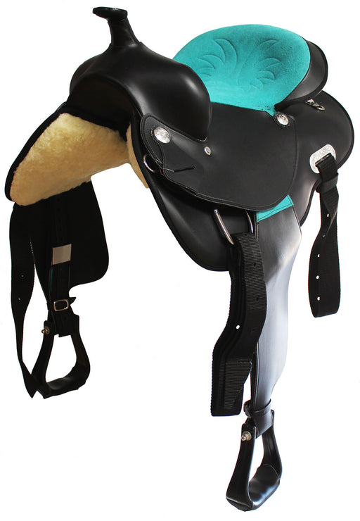 15" Western Cordura Trail Barrel Pleasure Horse SADDLE Brown 49102