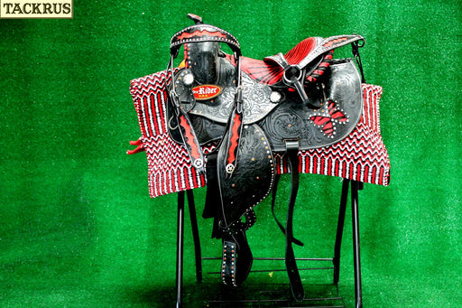 Horse Western Barrel Show Pleasure LEATHER SADDLE Bridle  50160