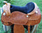 18" Horse Western Barrel Show Pleasure LEATHER SADDLE Bridle  50DBC1