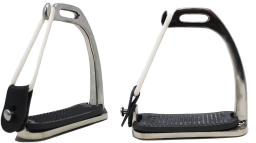 Horse English Saddle Steel Safety Peacock IRON FILLIS Stirrups 4-3/4" 51111