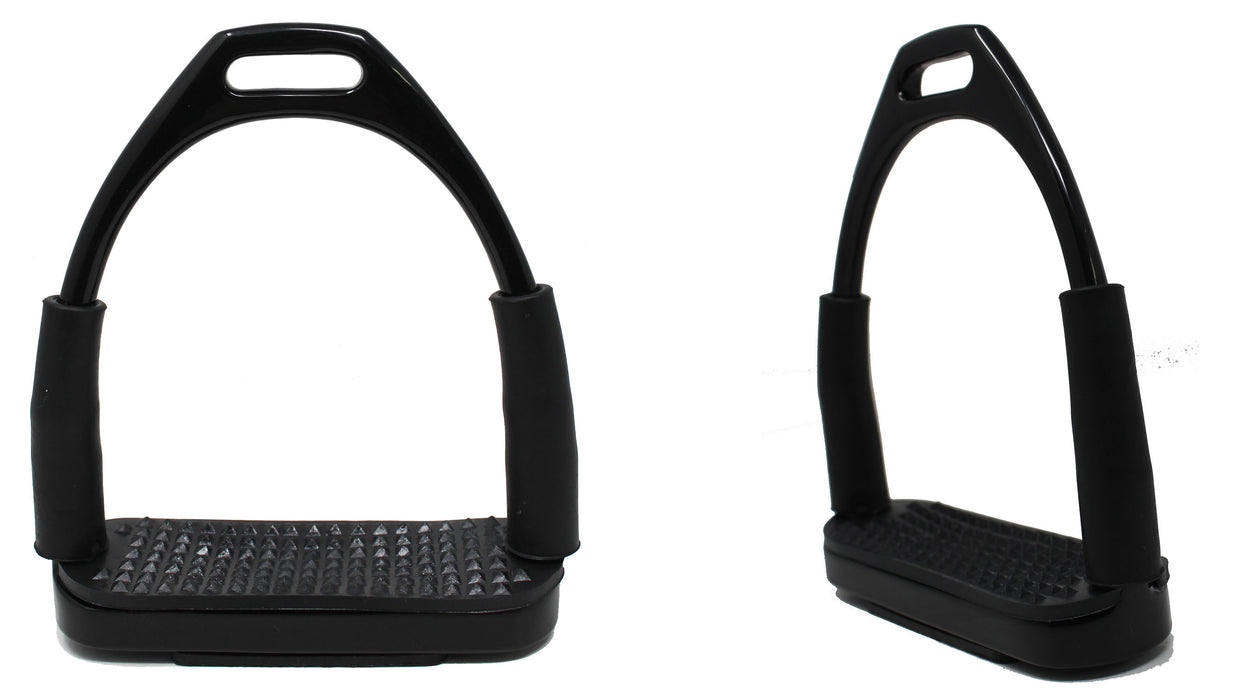 Horse Saddle English Stirrups Riding Flex Irons Double Jointed 4-3/4 51112