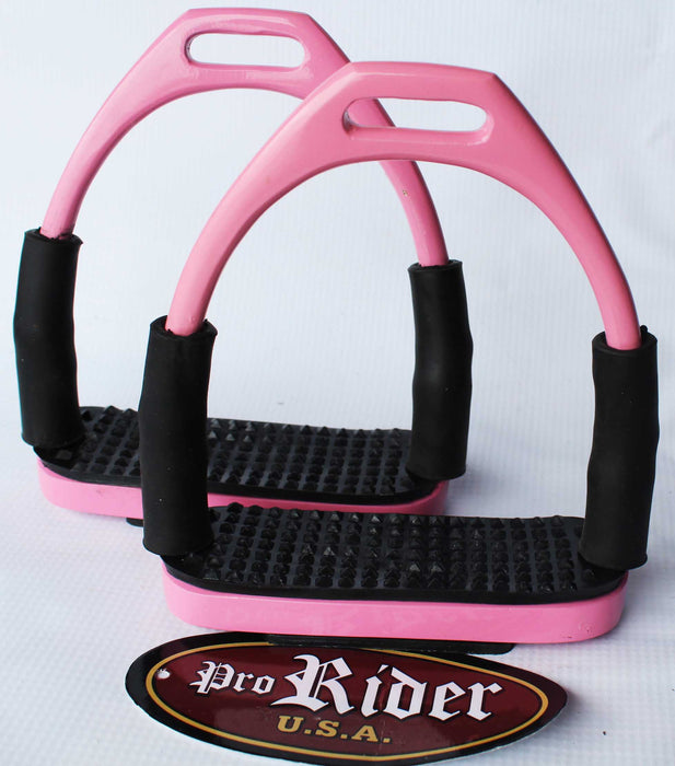 Horse Saddle English Stirrups Riding Flex Irons Double Jointed 4-3/4 51112