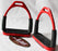 Horse Saddle English Stirrups Riding Flex Irons Double Jointed 4-3/4 51112