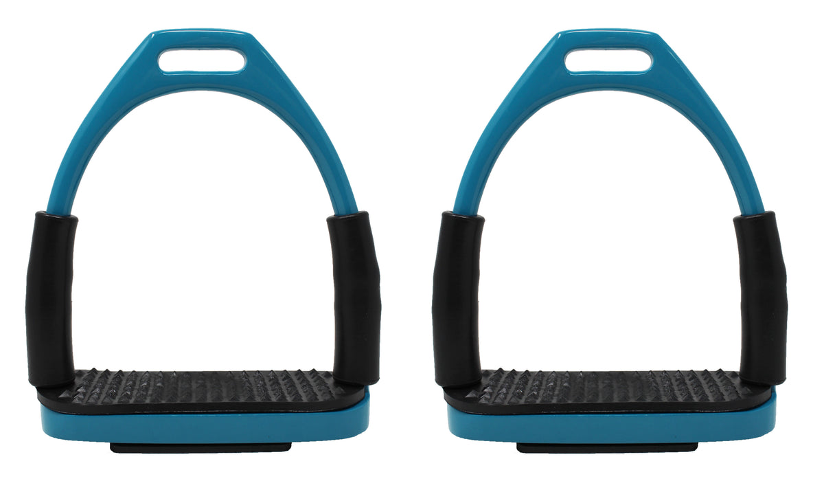 Horse Saddle English Stirrups Riding Flex Irons Double Jointed 4-3/4 51112