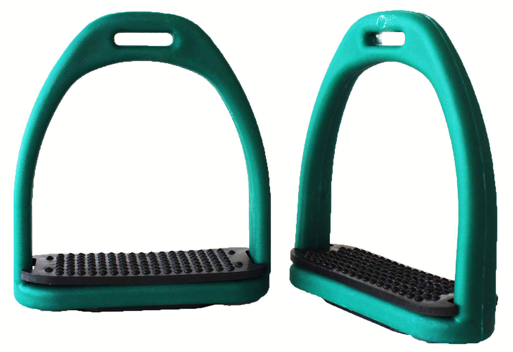 Horse Saddle English Composite Light Weight Stirrups 4-1/2" Wide 51113