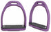 Horse Saddle English Composite Light Weight Stirrups 4-1/2" Wide Purple 51113PR