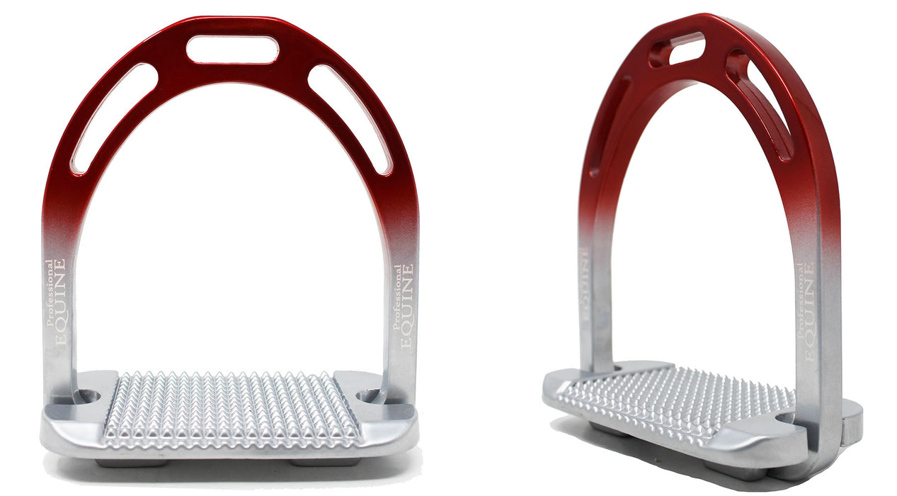 thumbnail image 2 of AMIDALE Aluminum Lightweight Stirrup Irons – Horse Riding, Red, 3 Sizes BNWT 2 of 5