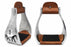 Challenger Horse Saddle Western Aluminium Bell Engraved Cut-Out Stirrups 51146