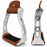 Horse Saddle Western Aluminum Barrel Engraved Straight Stirrups 51149