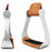 Horse Saddle Engraved Aluminum Western Riding Barrel Stirrups Tan Leather 51156