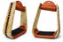 Horse Saddle Stirrups Western Wide Rawhide Covered Angled Roper Saddle 51174W