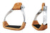Horse Saddle Stirrups Western Saddle Aluminium Twisted Angled 51184