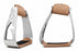 Horse Saddle Stirrups Western Lightweight Aluminum Angled Engraved Standing Horse Cut-Out Stirrups 51216